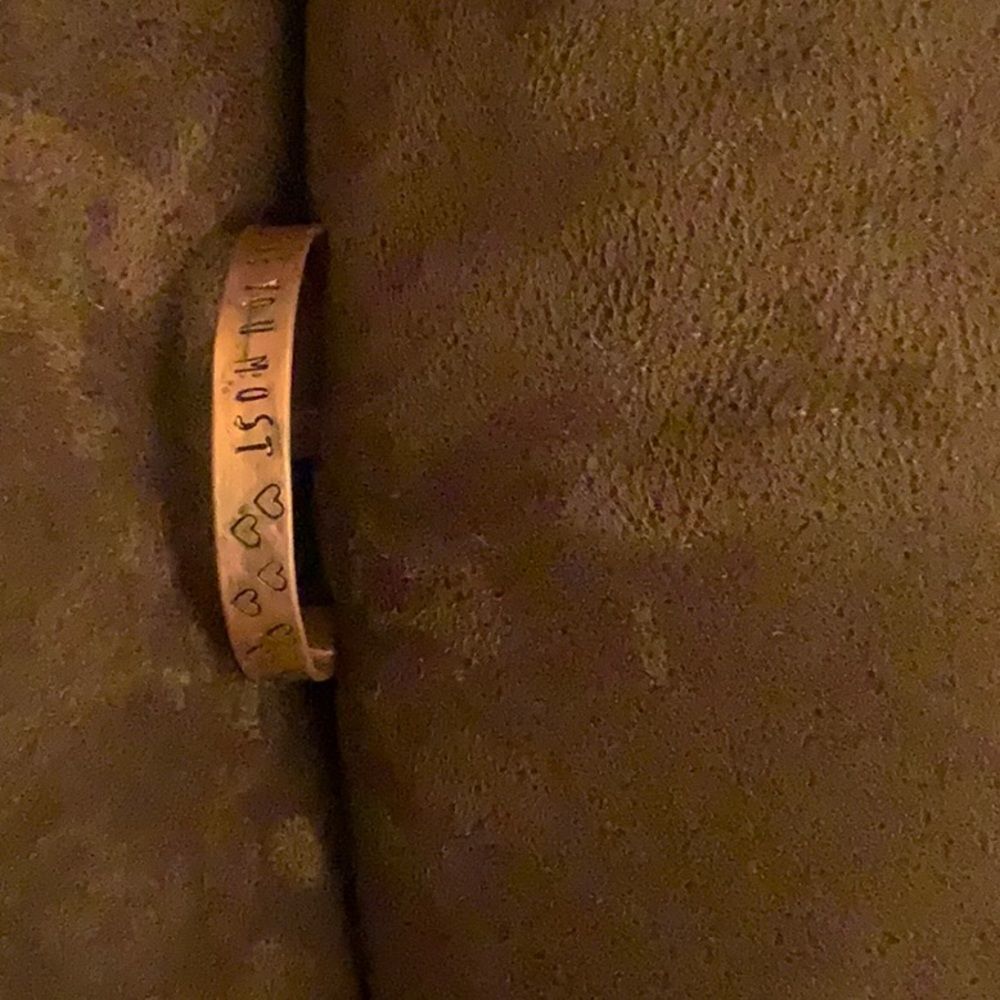 Handmade Copper cuff - Picture 3 of 5